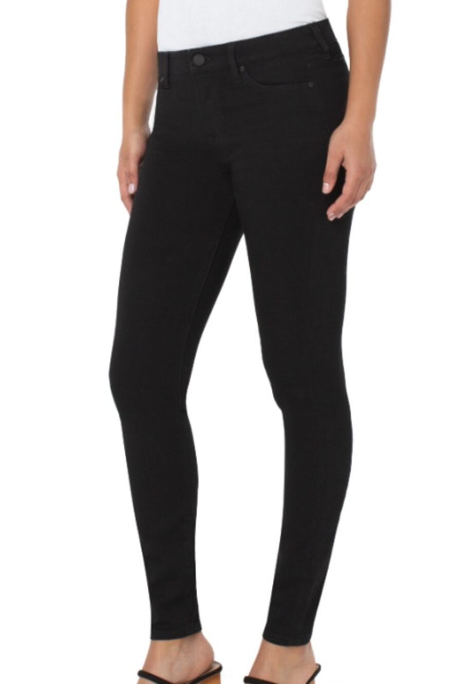 Liverpool Los Angeles Womens Size 10 30 Blue Abby Skinny Silky Soft Pants